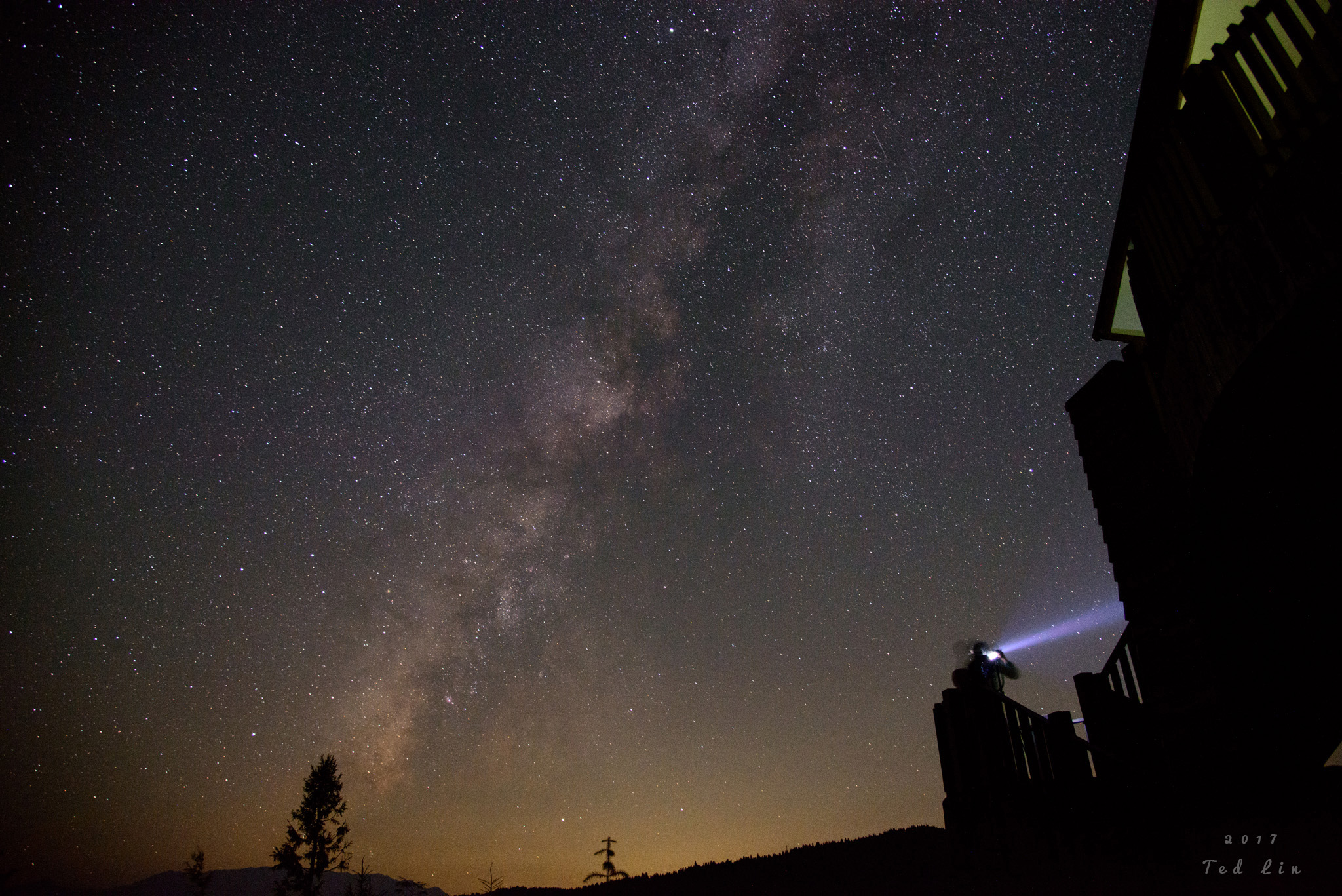 滿天星點的驚喜。太平山翠峰湖。見晴懷古步道