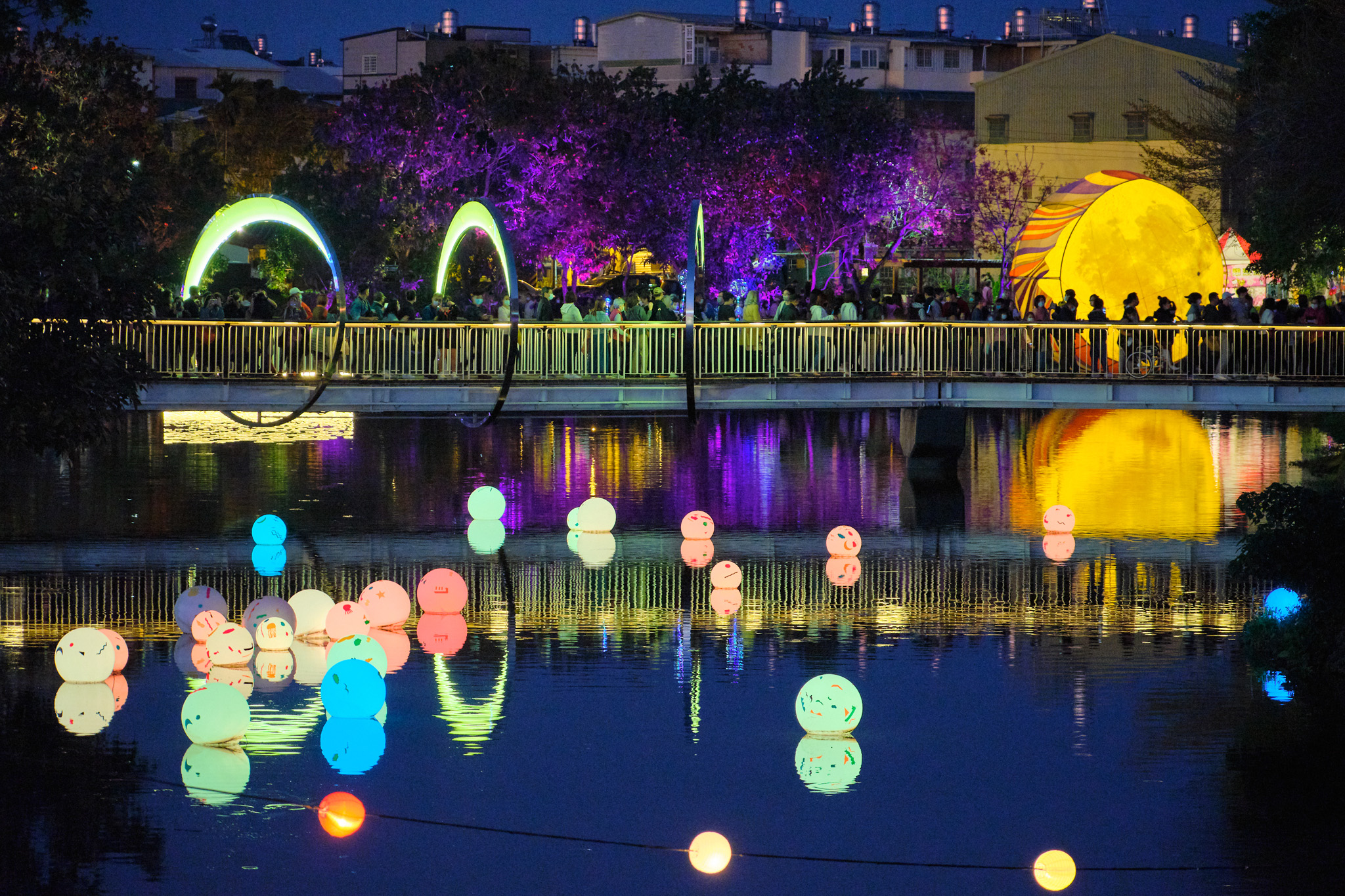 鹽水不是只有蜂炮。2022 台南鹽水月津港燈節